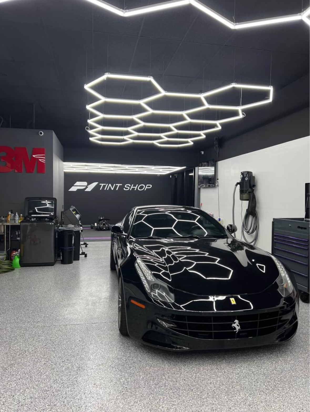 Tint Shop Lighting Ferrari